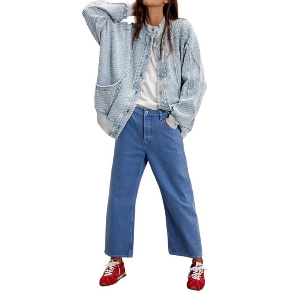 We the Free Deep Trance Dropped Boyfriend Jeans - Ocean